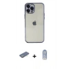 MARSİLYAN™- iPhone 12 Pro Max Kılıf Vadi Minimal - Siyah Joko Magic 5D Cam + Renkli Kamera Lens Koruma Cam - YL