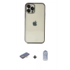 MARSİLYAN™- iPhone 12 Pro Max Kılıf Vadi Minimal - Siyah Joko Magic 5D Cam + Renkli Kamera Lens Koruma Cam - TU