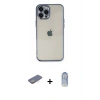 MARSİLYAN™- iPhone 12 Pro Max Kılıf Vadi Minimal - Siyah Joko Magic 5D Cam + Renkli Kamera Lens Koruma Cam - SI