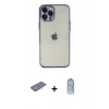 MARSİLYAN™- iPhone 12 Pro Max Kılıf Vadi Minimal - Siyah Joko Magic 5D Cam + Renkli Kamera Lens Koruma Cam - SI