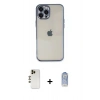 MARSİLYAN™- iPhone 12 Pro Max Kılıf Vadi Minimal - Siyah Joko Magic 5D Cam + Shine Kamera Lens - GD