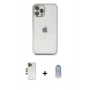 MARSİLYAN™- iPhone 12 Pro Max Kılıf Vadi Minimal - Siyah Joko Magic 5D Cam + Shine Kamera Lens - GD