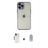 MARSİLYAN™- iPhone 12 Pro Max Kılıf Vadi Minimal - Siyah Joko Magic 5D Cam + Shine Kamera Lens - GD