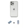 MARSİLYAN™- iPhone 12 Pro Max Kılıf Vadi Minimal - Siyah Joko Magic 5D Cam + Shine Kamera Lens Koruma Cam - GS
