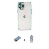 MARSİLYAN™- iPhone 12 Pro Max Kılıf Vadi Minimal - Siyah Joko Magic 5D Cam + Shine Kamera Lens Koruma Cam - PE