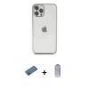 MARSİLYAN™- iPhone 12 Pro Max Kılıf Vadi Minimal - Siyah Joko Magic 5D Cam + Shine Kamera Lens Koruma Cam - GD