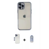 MARSİLYAN™- iPhone 12 Pro Max Kılıf Vadi Minimal - Siyah Joko Magic 5D Cam + Shine Kamera Lens - LT