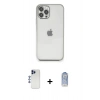 MARSİLYAN™- iPhone 12 Pro Max Kılıf Vadi Minimal - Siyah Joko Magic 5D Cam + Shine Kamera Lens - LT