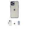 MARSİLYAN™- iPhone 12 Pro Max Kılıf Vadi Minimal - Siyah Joko Magic 5D Cam + Shine Kamera Lens - LT