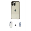 MARSİLYAN™- iPhone 12 Pro Max Kılıf Vadi Minimal - Siyah Joko Magic 5D Cam + Shine Kamera Lens - LT