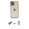 MARSİLYAN™- iPhone 12 Pro Max Kılıf Vadi Minimal - Siyah Joko Magic 5D Cam + Siyah Shine Kamera Lens Koruma Cam