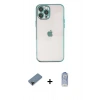 MARSİLYAN™- iPhone 12 Pro Max Kılıf Vadi Minimal - Siyah Joko Magic 5D Cam + Siyah Shine Kamera Lens Koruma Cam