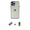 MARSİLYAN™- iPhone 12 Pro Max Kılıf Vadi Minimal - Siyah Joko Magic 5D Hayalet Cam + Metal Kamera Lens Koruma Cam - GD