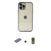 MARSİLYAN™- iPhone 12 Pro Max Kılıf Vadi Minimal - Siyah Joko Magic 5D Hayalet Cam + Renkli Kamera Lens Koruma Cam - PE