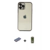 MARSİLYAN™- iPhone 12 Pro Max Kılıf Vadi Minimal - Siyah Joko Magic 5D Hayalet Cam + Renkli Kamera Lens Koruma Cam - MI