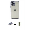 MARSİLYAN™- iPhone 12 Pro Max Kılıf Vadi Minimal - Siyah Joko Magic 5D Hayalet Cam + Renkli Kamera Lens Koruma Cam - TU