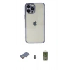 MARSİLYAN™- iPhone 12 Pro Max Kılıf Vadi Minimal - Siyah Joko Magic 5D Hayalet Cam + Sarı Renkli Kamera Lens Koruma Cam