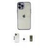 MARSİLYAN™- iPhone 12 Pro Max Kılıf Vadi Minimal - Siyah Joko Magic 5D Hayalet Cam + Shine Kamera Lens - GD