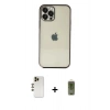 MARSİLYAN™- iPhone 12 Pro Max Kılıf Vadi Minimal - Siyah Joko Magic 5D Hayalet Cam + Shine Kamera Lens - GD