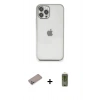 MARSİLYAN™- iPhone 12 Pro Max Kılıf Vadi Minimal - Siyah Joko Magic 5D Hayalet Cam + Shine Kamera Lens Koruma Cam - SABE