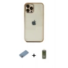 MARSİLYAN™- iPhone 12 Pro Max Kılıf Vadi Minimal - Siyah Joko Magic 5D Hayalet Cam + Shine Kamera Lens Koruma Cam - GS