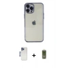 MARSİLYAN™- iPhone 12 Pro Max Kılıf Vadi Minimal - Siyah Joko Magic 5D Hayalet Cam + Shine Kamera Lens - LT