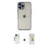 MARSİLYAN™- iPhone 12 Pro Max Kılıf Vadi Minimal - Siyah Mat Seramik Nano Ekran Koruyucu + Shine Kamera Lens - GD