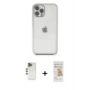MARSİLYAN™- iPhone 12 Pro Max Kılıf Vadi Minimal - Siyah Mat Seramik Nano Ekran Koruyucu + Shine Kamera Lens - GD