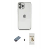 MARSİLYAN™- iPhone 12 Pro Max Kılıf Vadi Minimal - Siyah Mat Seramik Nano Ekran Koruyucu + Metal Kamera Lens Koruma Cam - KI
