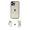 MARSİLYAN™- iPhone 12 Pro Max Kılıf Vadi Minimal - Siyah Mat Seramik Nano Ekran Koruyucu + Shine Kamera Lens - LT