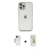 MARSİLYAN™- iPhone 12 Pro Max Kılıf Vadi Minimal - Siyah Mat Seramik Nano Ekran Koruyucu + Shine Kamera Lens - LT