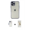 MARSİLYAN™- iPhone 12 Pro Max Kılıf Vadi Minimal - Siyah Mat Seramik Nano Ekran Koruyucu + Shine Kamera Lens - LT