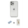 MARSİLYAN™- iPhone 12 Pro Max Kılıf Vadi Minimal - Siyah Mat Seramik Nano Ekran Koruyucu + Shine Kamera Lens Koruma Cam - MI