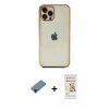 MARSİLYAN™- iPhone 12 Pro Max Kılıf Vadi Minimal - Siyah Mat Seramik Nano Ekran Koruyucu + Shine Kamera Lens Koruma Cam - SH