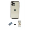 MARSİLYAN™- iPhone 12 Pro Max Kılıf Vadi Minimal - Siyah Mat Seramik Nano Ekran Koruyucu + Shine Kamera Lens Koruma Cam - SH