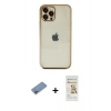 MARSİLYAN™- iPhone 12 Pro Max Kılıf Vadi Minimal - Siyah Mat Seramik Nano Ekran Koruyucu + Shine Kamera Lens Koruma Cam - PE
