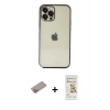 MARSİLYAN™- iPhone 12 Pro Max Kılıf Vadi Minimal - Siyah Mat Seramik Nano Ekran Koruyucu + Shine Kamera Lens Koruma Cam - SABE