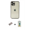 MARSİLYAN™- iPhone 12 Pro Max Kılıf Vadi Minimal - Siyah Polymer Nano Ekran Koruyucu + Shine Kamera Lens Koruma Cam - SABE