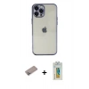MARSİLYAN™- iPhone 12 Pro Max Kılıf Vadi Minimal - Siyah Polymer Nano Ekran Koruyucu + Shine Kamera Lens Koruma Cam - SABE