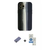 MARSİLYAN™- iPhone 12 Pro Max Kılıf Yadigar Çizgi - Şeffaf Royal Nano Ekran Koruyucu + Metal Kamera Lens Koruma Cam - GD