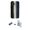 MARSİLYAN™- iPhone 12 Pro Max Kılıf Yadigar Çizgi - Şeffaf Royal Nano Ekran Koruyucu + Shine Kamera Lens Koruma Cam - GD