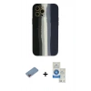 MARSİLYAN™- iPhone 12 Pro Max Kılıf Yadigar Çizgi - Şeffaf Royal Nano Ekran Koruyucu + Shine Kamera Lens Koruma Cam - PE