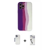 MARSİLYAN™- iPhone 12 Pro Max Kılıf Yadigar Çizgi - Şeffaf Uv Polymer Nano Ekran Koruyucu + Shine Kamera Lens - LT