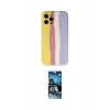 MARSİLYAN™- iPhone 12 Pro Max Kılıf Yadigar Çizgi - Siyah 34D Izgaralı Cam