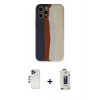MARSİLYAN™- iPhone 12 Pro Max Kılıf Yadigar Çizgi - Siyah Bilvis Hayalet Cam Ekran Koruyucu + Shine Kamera Lens - LT