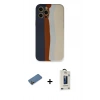 MARSİLYAN™- iPhone 12 Pro Max Kılıf Yadigar Çizgi - Siyah Bilvis Hayalet Cam Ekran Koruyucu + Shine Kamera Lens Koruma Cam - GD