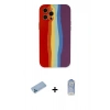 MARSİLYAN™- iPhone 12 Pro Max Kılıf Yadigar Çizgi - Siyah Joko Magic 5D Cam + Shine Kamera Lens Koruma Cam - MI