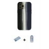 MARSİLYAN™- iPhone 12 Pro Max Kılıf Yadigar Çizgi - Siyah Joko Magic 5D Cam + Shine Kamera Lens Koruma Cam - MI