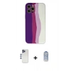 MARSİLYAN™- iPhone 12 Pro Max Kılıf Yadigar Çizgi - Siyah Joko Magic 5D Cam + Shine Kamera Lens - LT