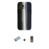 MARSİLYAN™- iPhone 12 Pro Max Kılıf Yadigar Çizgi - Siyah Joko Magic 5D Hayalet Cam + Shine Kamera Lens Koruma Cam - MI